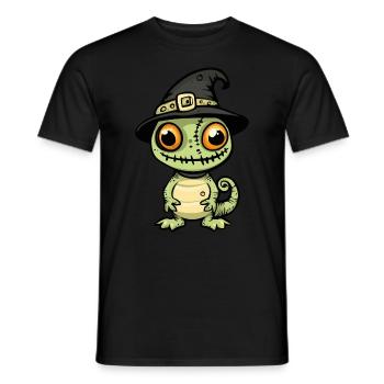 Chameleon Halloween Lustig Zombie - Männer T-Shirt - Schwarz - Vorne - AI Model Male 178 light (178cm)