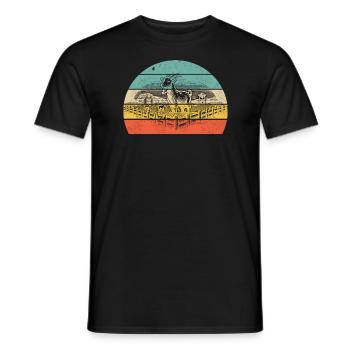 Élevage de chèvres - T-shirt homme - noir - Devant - AI Model Male 178 light (178cm)