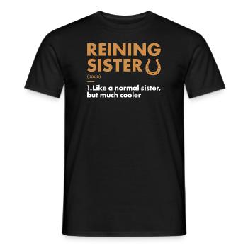 Reiner Sister Définition Reining - T-shirt homme - noir - Devant - AI Model Male 178 light (178cm)