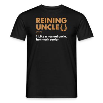 Reiner Oncle Définition Reining - T-shirt homme - noir - Devant - AI Model Male 178 light (178cm)