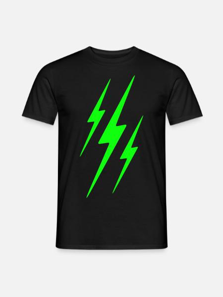 green flashes - Men's T-Shirt - black