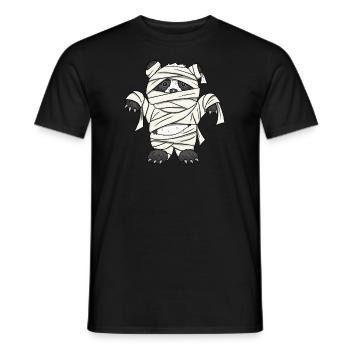 Cadeau d'halloween mignon et fantasmagorique avec une maman momie - T-shirt homme - noir - Devant - AI Model Male 178 light (178cm)