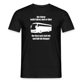 Busfahrer - Männer T-Shirt - Schwarz - Vorne - AI Model Male 178 light (178cm)