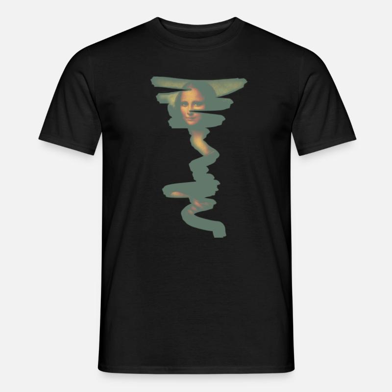Mona Lisa - Männer T-Shirt - Schwarz
