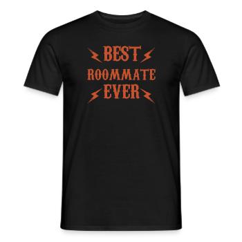 meilleur colocataire jamais-meilleur colocataire (en) t-shirt - T-shirt homme - noir - Devant - AI Model Male 178 light (178cm)