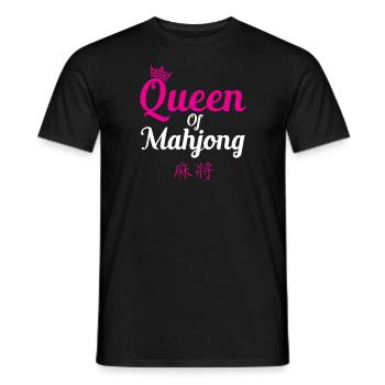 Mahjong ma dongg reine chemise - T-shirt homme - noir - Devant - AI Model Male 178 light (178cm)