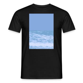 Meer - Männer T-Shirt - Schwarz - Vorne - AI Model Male 178 light (178cm)