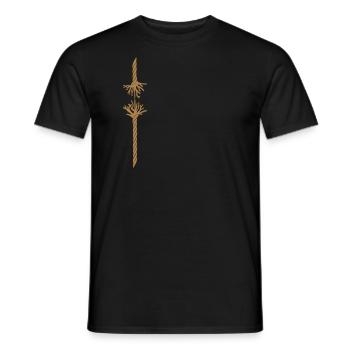 patience - Men's T-Shirt - black - Front - AI Model Male 178 light (178cm)