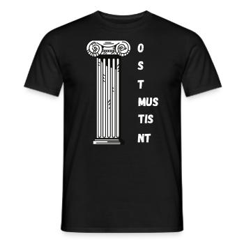 Latin Teacher Saying Latin Teaching Latin - Men's T-Shirt - black - Front - AI Model Male 178 light (178cm)