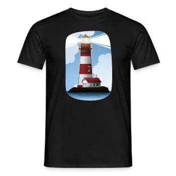 phare - T-shirt homme - noir - Devant - AI Model Male 178 light (178cm)