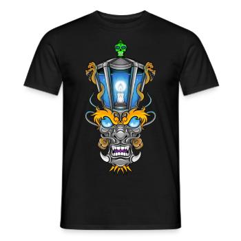 Lantern démon - T-shirt homme - noir - Devant - AI Model Male 178 light (178cm)