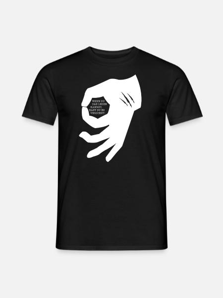 Hand Gamer - Männer T-Shirt - Schwarz