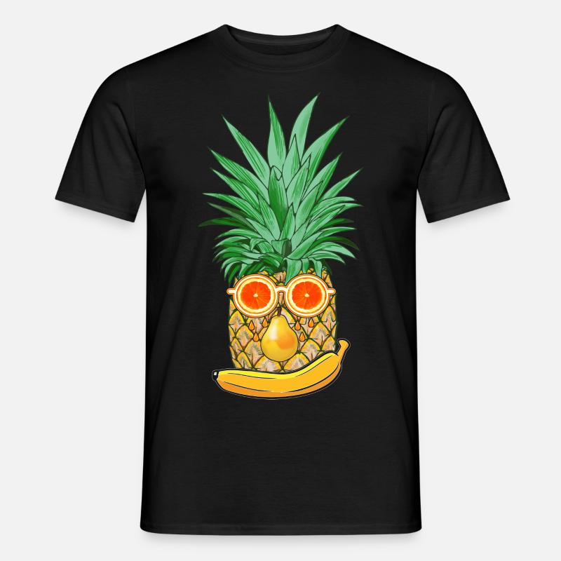 Sommer Früchte - Männer T-Shirt - Schwarz