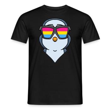 Pansexuell Pinguin Geschenk - Männer T-Shirt - Schwarz - Vorne - AI Model Male 178 light (178cm)