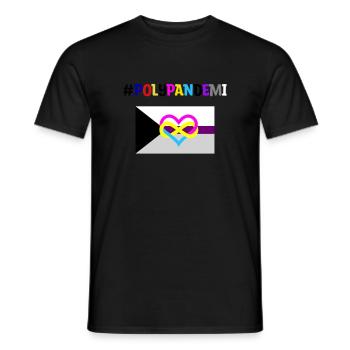 PolyPanDemi - Männer T-Shirt - Schwarz - Vorne - AI Model Male 178 light (178cm)