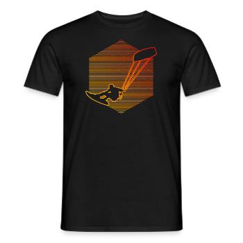 Kiting Kitesurfing Women Kitesurf Kite Men - Men's T-Shirt - black - Front - AI Model Male 178 light (178cm)