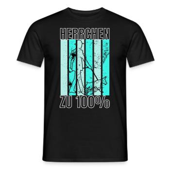Herrchen für ein Hunde oder Hunde Gassi - Männer T-Shirt - Schwarz - Vorne - AI Model Male 178 light (178cm)