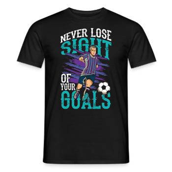 Never Lose Sight Of Your Goals - Männer T-Shirt - Schwarz - Vorne - AI Model Male 178 light (178cm)