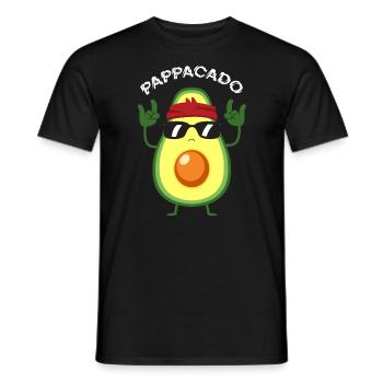Pappacado Pappa Avocado Fars Dag - T-shirt herr - svart - Fram - AI Model Male 178 light (178cm)