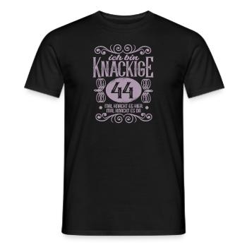 44. Geburtstag ich bin 44 Jahre alt - Männer T-Shirt - Schwarz - Vorne - AI Model Male 178 light (178cm)