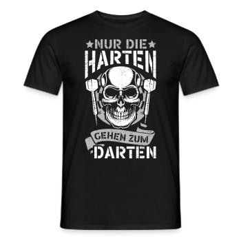 Retro Dartmotive & vintage Dartscheibe 180 Dart - Männer T-Shirt - Schwarz - Vorne - AI Model Male 178 light (178cm)