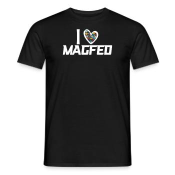 iLoVeMagfed - Männer T-Shirt - Schwarz - Vorne - AI Model Male 178 light (178cm)