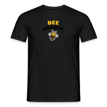 Bee amazing - Männer T-Shirt - Schwarz - Vorne - AI Model Male 178 light (178cm)