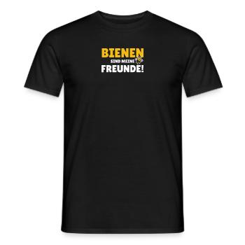 Bienen sind meine Freunde - Männer T-Shirt - Schwarz - Vorne - AI Model Male 178 light (178cm)