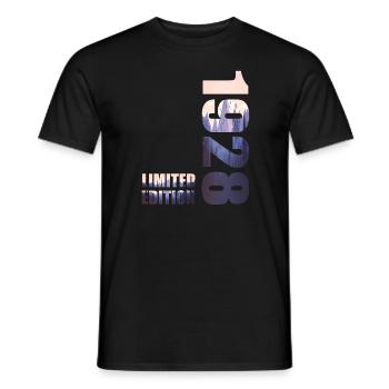 1928e édition limitée T-Shirt idée d’anniversaire - T-shirt homme - noir - Devant - AI Model Male 178 light (178cm)
