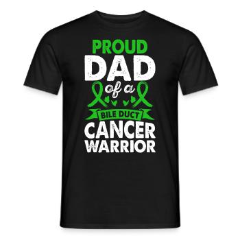 Père de la conscience du guerrier du cancer des voies biliaires - T-shirt homme - noir - Devant - AI Model Male 178 light (178cm)