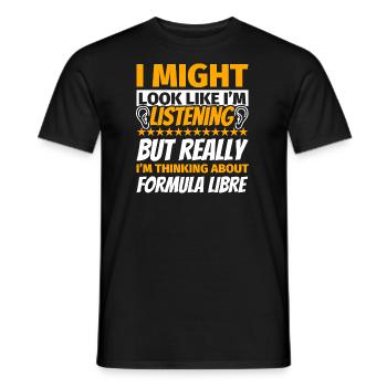 Formula Libre lustiges Geschenk - Männer T-Shirt - Schwarz - Vorne - AI Model Male 178 light (178cm)