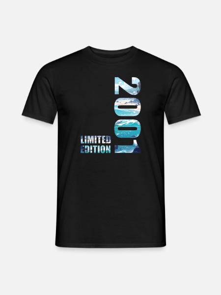2001 Limited Edition T-Shirt Birthday Idea - Men's T-Shirt - black