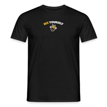 Bee yourself - Men's T-Shirt - black - Front - AI Model Male 178 light (178cm)