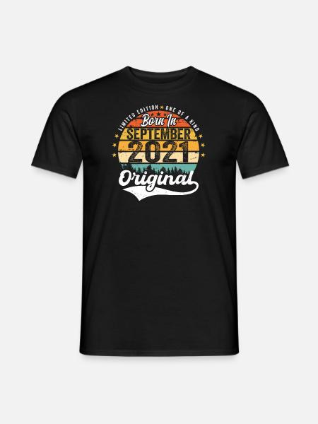 September 2021 Anniversary 2021 September - Men's T-Shirt - black