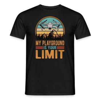 Drohnen Pilot Drohne Whoop Copter FPV Pilot Drone - Männer T-Shirt - Schwarz - Vorne - AI Model Male 178 light (178cm)