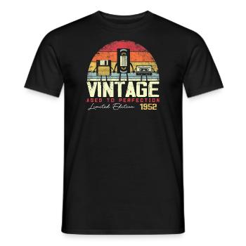 Millésime 1952 Cadeau - T-shirt homme - noir - Devant - AI Model Male 178 light (178cm)