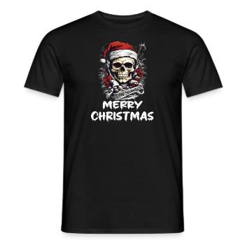 otenkopf im Weihnachts Design Weihnachtsoutfit - Männer T-Shirt - Schwarz - Vorne - AI Model Male 178 light (178cm)