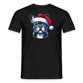 Frenchie Presents - Men's T-Shirt - black - Front - AI Model Male 178 light (178cm)