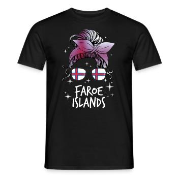 Faroe Islands - Men's T-Shirt - black - Front - AI Model Male 178 light (178cm)