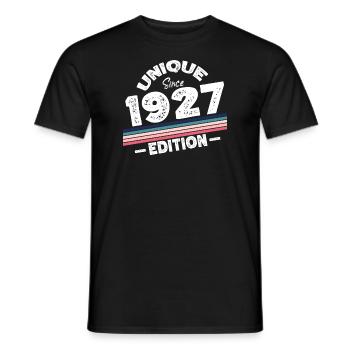 Unique seit 1927 Edition Geburtstag Vintage 1927 - Männer T-Shirt - Schwarz - Vorne - AI Model Male 178 light (178cm)