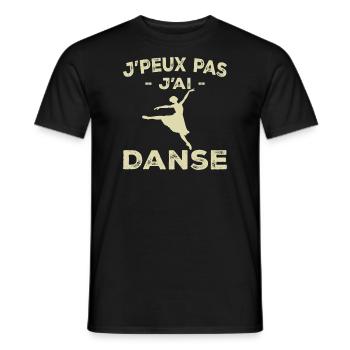 I Can't I Dance - Geschenk für Frauen - Männer T-Shirt - Schwarz - Vorne - AI Model Male 178 light (178cm)