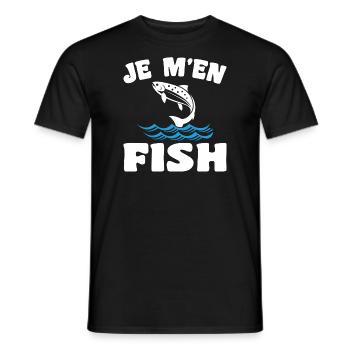 Ich fische nicht. Lustiges Fischergeschenk zum Angeln - Männer T-Shirt - Schwarz - Vorne - AI Model Male 178 light (178cm)