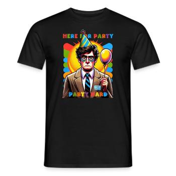 Büroparty-Enthusiasmus scheitert - Männer T-Shirt - Schwarz - Vorne - AI Model Male 178 light (178cm)