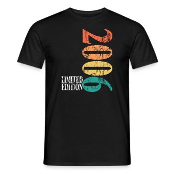 Limited Edition 2006 18th Birthday Vintage - Men's T-Shirt - black - Front - AI Model Male 178 light (178cm)