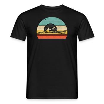 Kayaking Adventure - Men's T-Shirt - black - Front - AI Model Male 178 light (178cm)