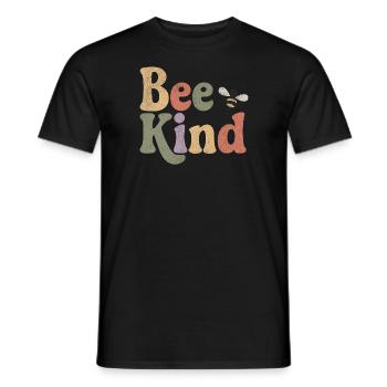 Bee Kind - Männer T-Shirt - Schwarz - Vorne - AI Model Male 178 light (178cm)