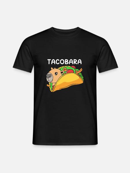 Capybara Taco - Männer T-Shirt - Schwarz