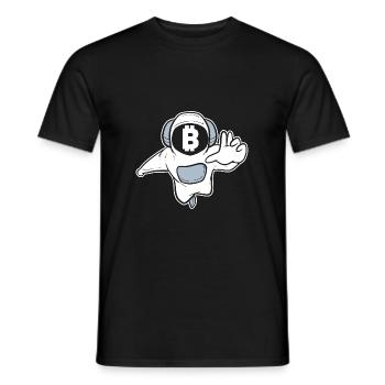 Bitcoin - Men's T-Shirt - black - Front - AI Model Male 178 light (178cm)