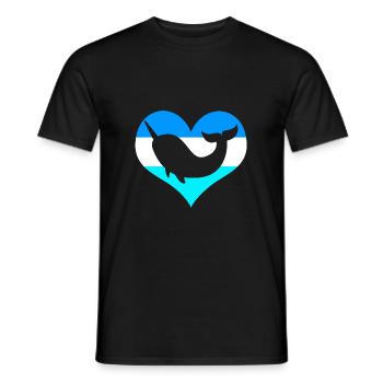 Narwal - Männer T-Shirt - Schwarz - Vorne - AI Model Male 178 light (178cm)
