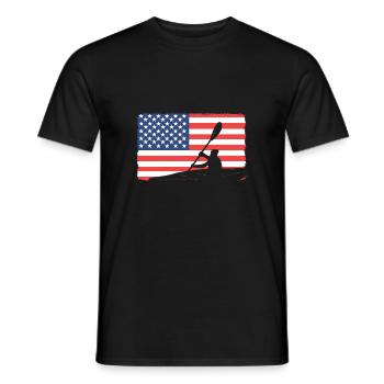 Kayak Kayak Canoë Canoë - T-shirt homme - noir - Devant - AI Model Male 178 light (178cm)